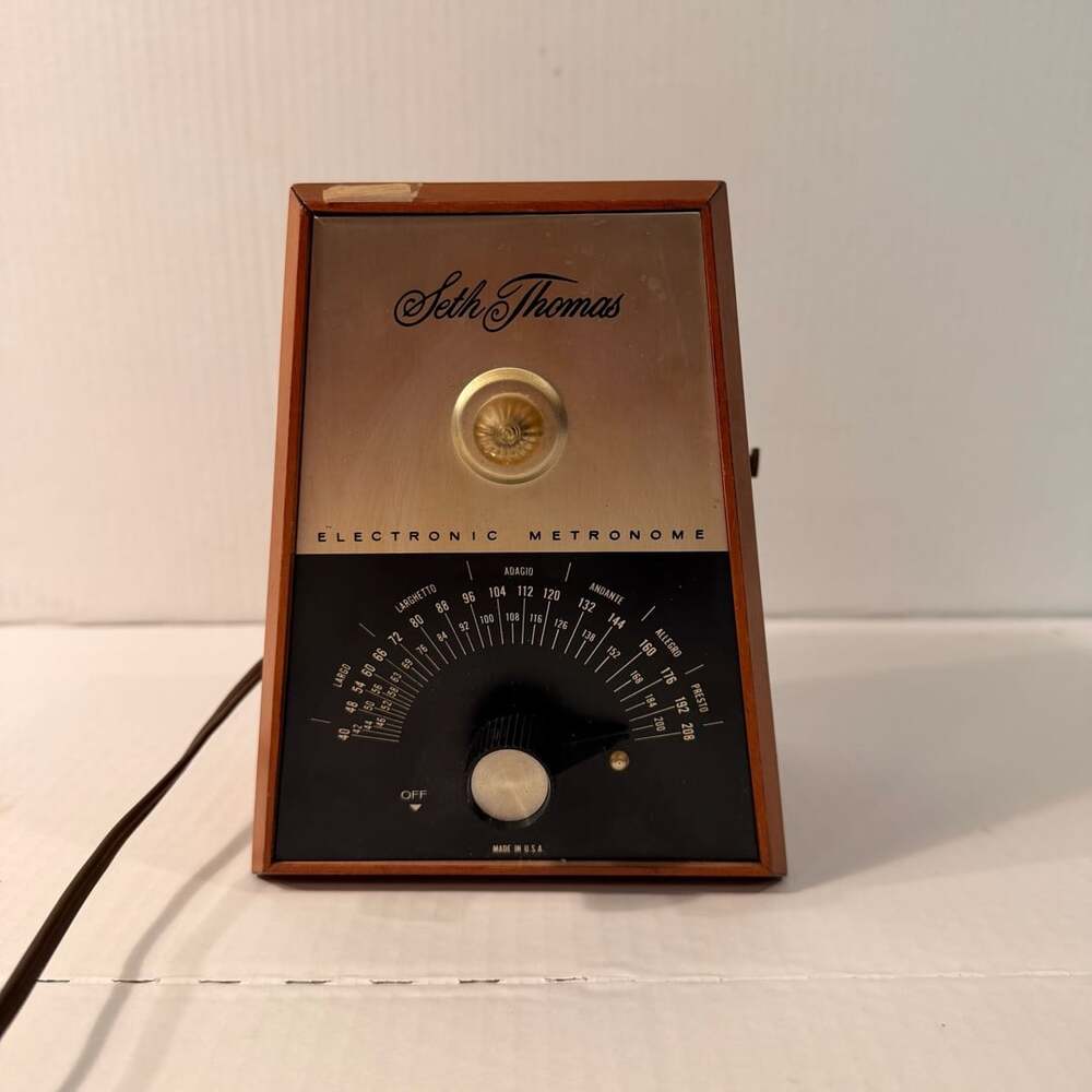 Seth Thomas Electronic Metronome Vintage Wood
